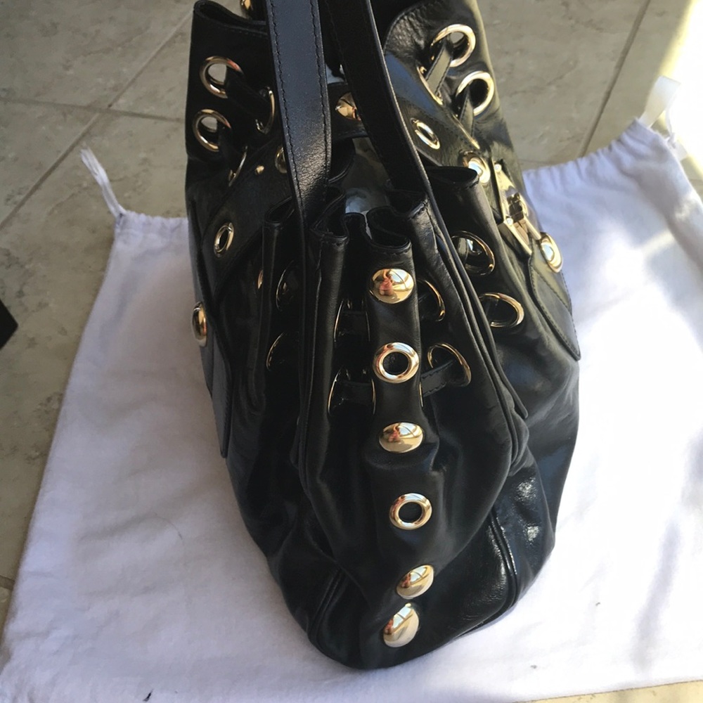 ❤️SOLD❤️Authentic Jimmy Choo Ramona Stud Black Leather bag - Picture 6 of 16